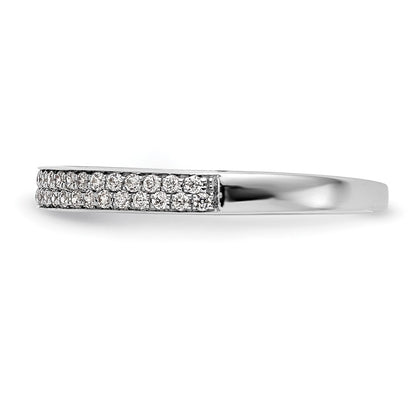 14K Weißgold Ehering mit natürlichen Diamanten