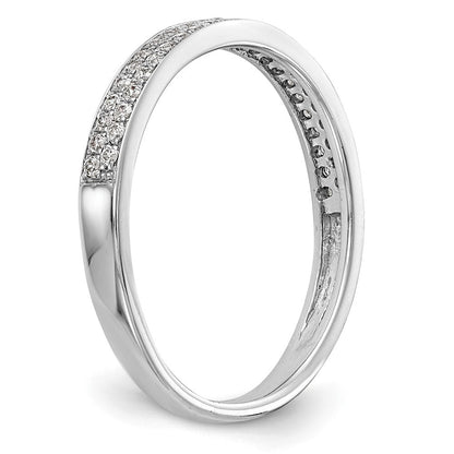14K Weißgold Ehering mit natürlichen Diamanten