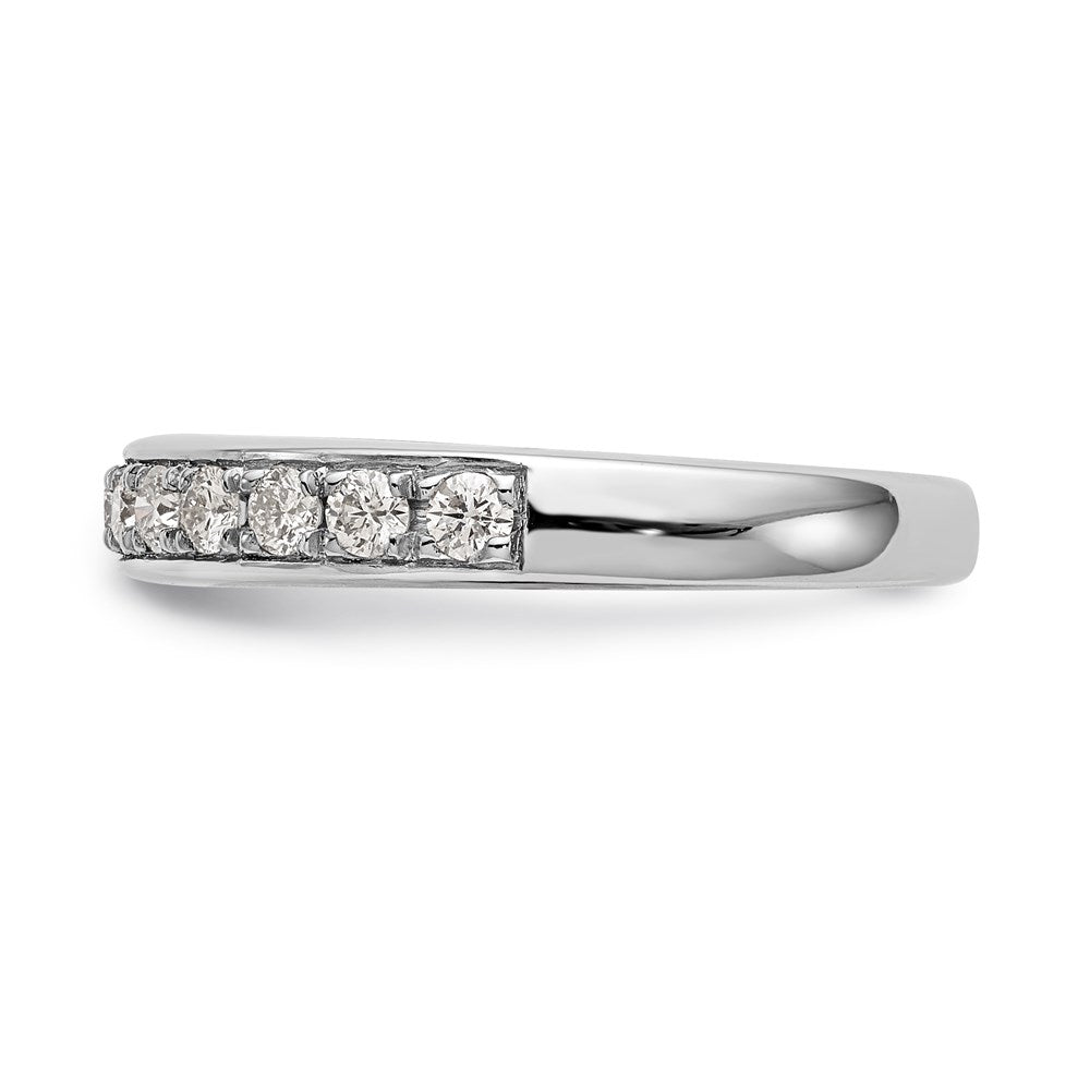 14K Weißgold Ehering mit natürlichen Diamanten