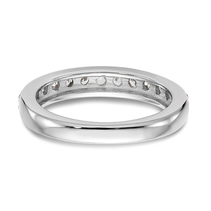 14K Weißgold Ehering mit natürlichen Diamanten
