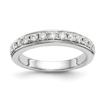 14K Weißgold Ehering mit natürlichen Diamanten