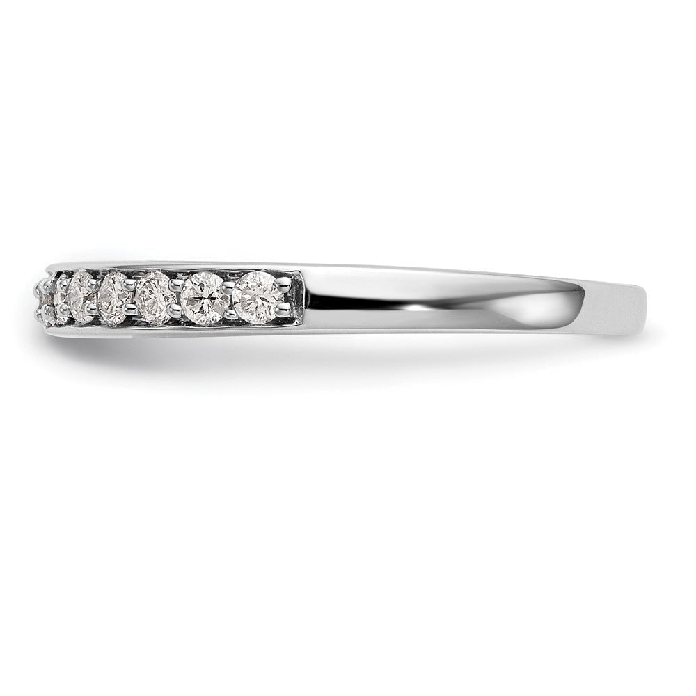 14K Weißgold Ehering mit natürlichen Diamanten
