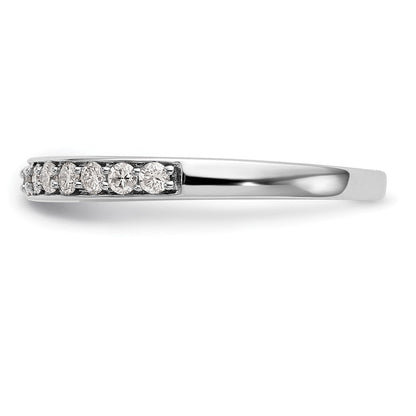 14K Weißgold Ehering mit natürlichen Diamanten