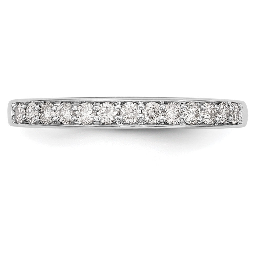 14K Weißgold Ehering mit natürlichen Diamanten