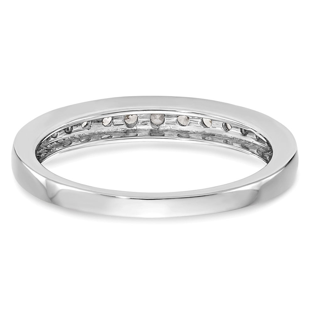 14K Weißgold Ehering mit natürlichen Diamanten