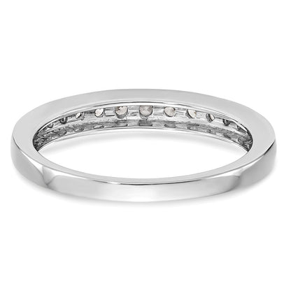 14K Weißgold Ehering mit natürlichen Diamanten