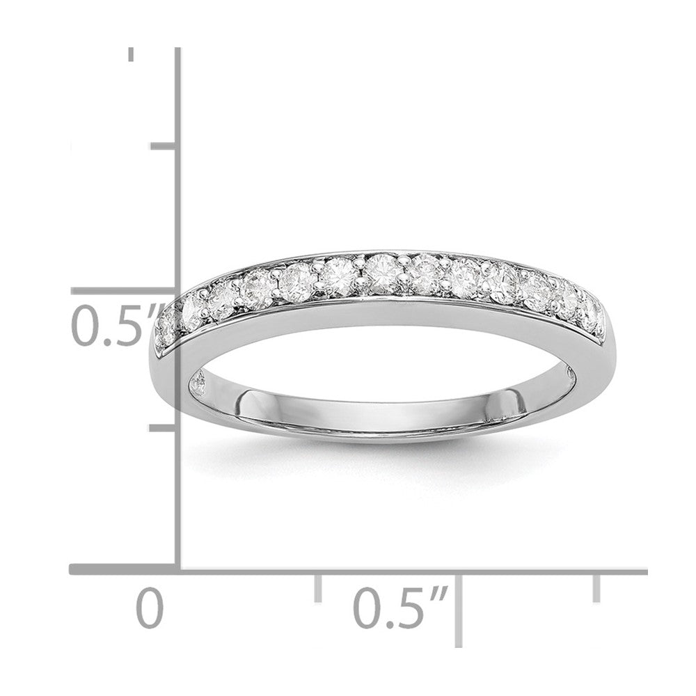 14K Weißgold Ehering mit natürlichen Diamanten