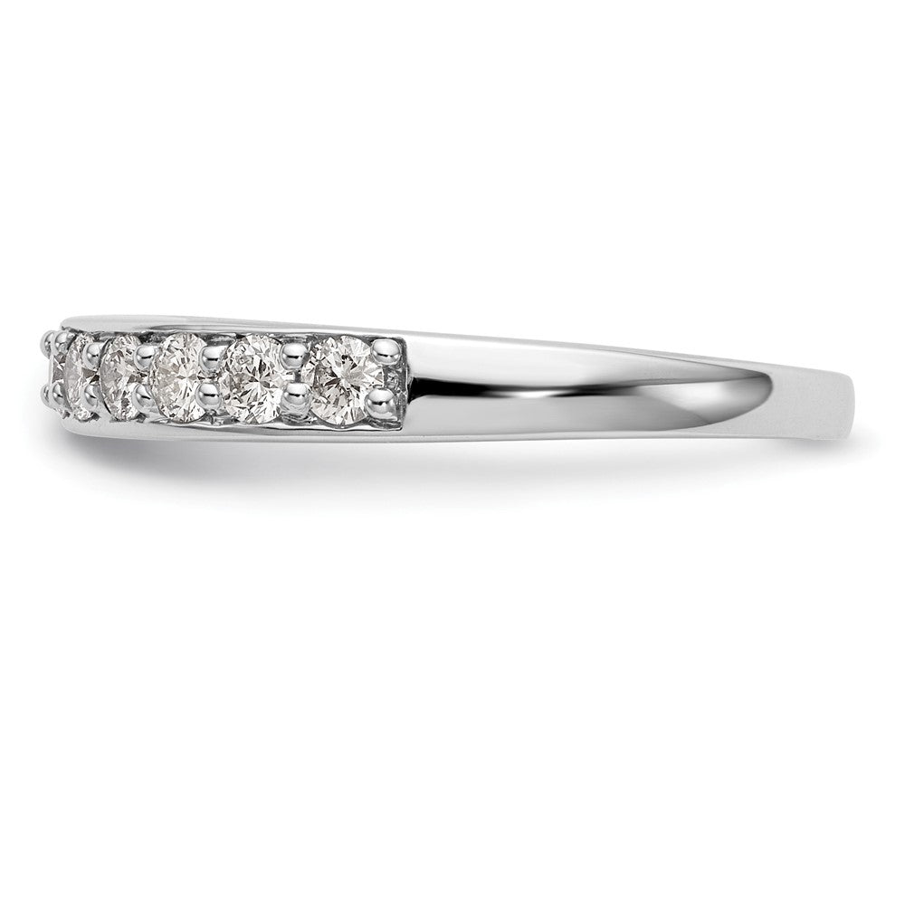 14K Weißgold Ehering mit natürlichen Diamanten