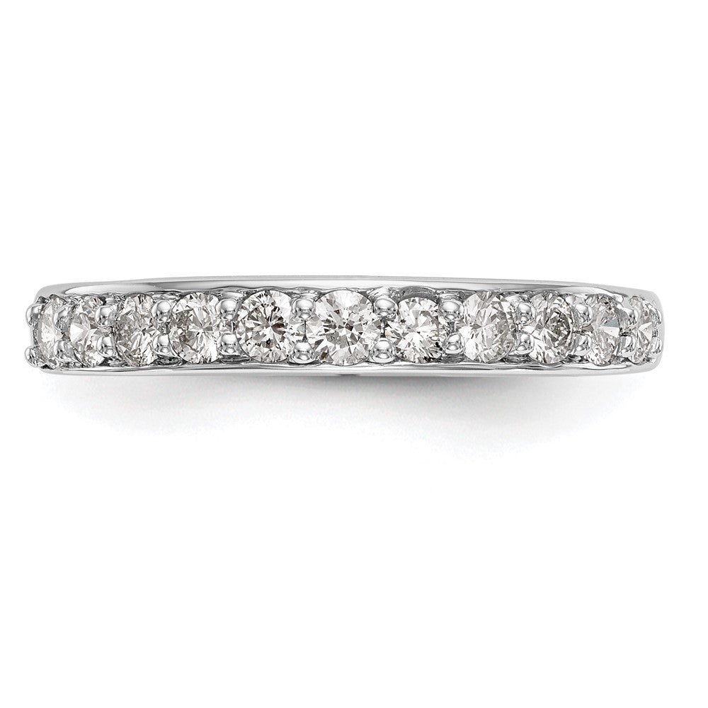 14K Weißgold Ehering mit natürlichen Diamanten