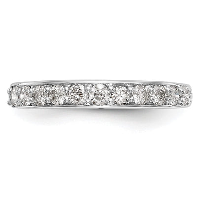 14K Weißgold Ehering mit natürlichen Diamanten