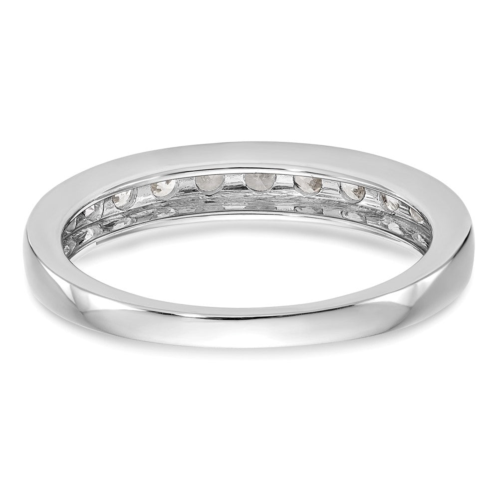14K Weißgold Ehering mit natürlichen Diamanten