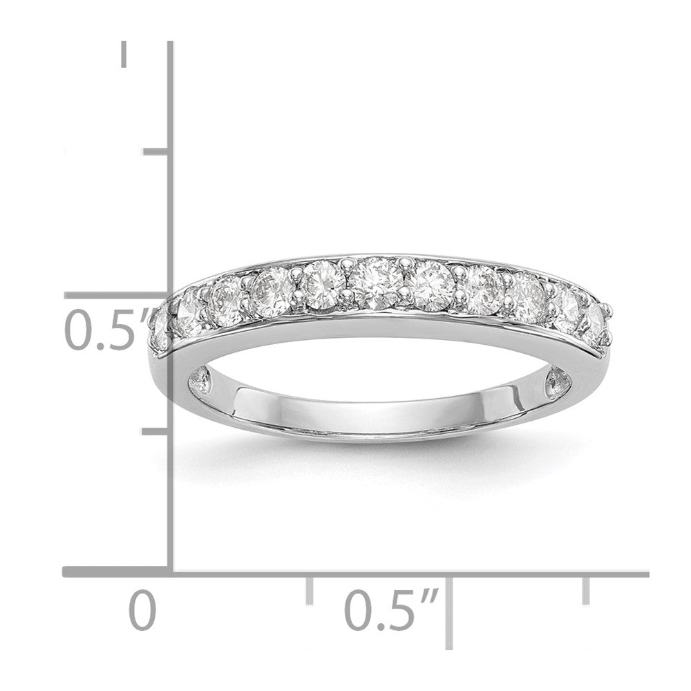 14K Weißgold Ehering mit natürlichen Diamanten
