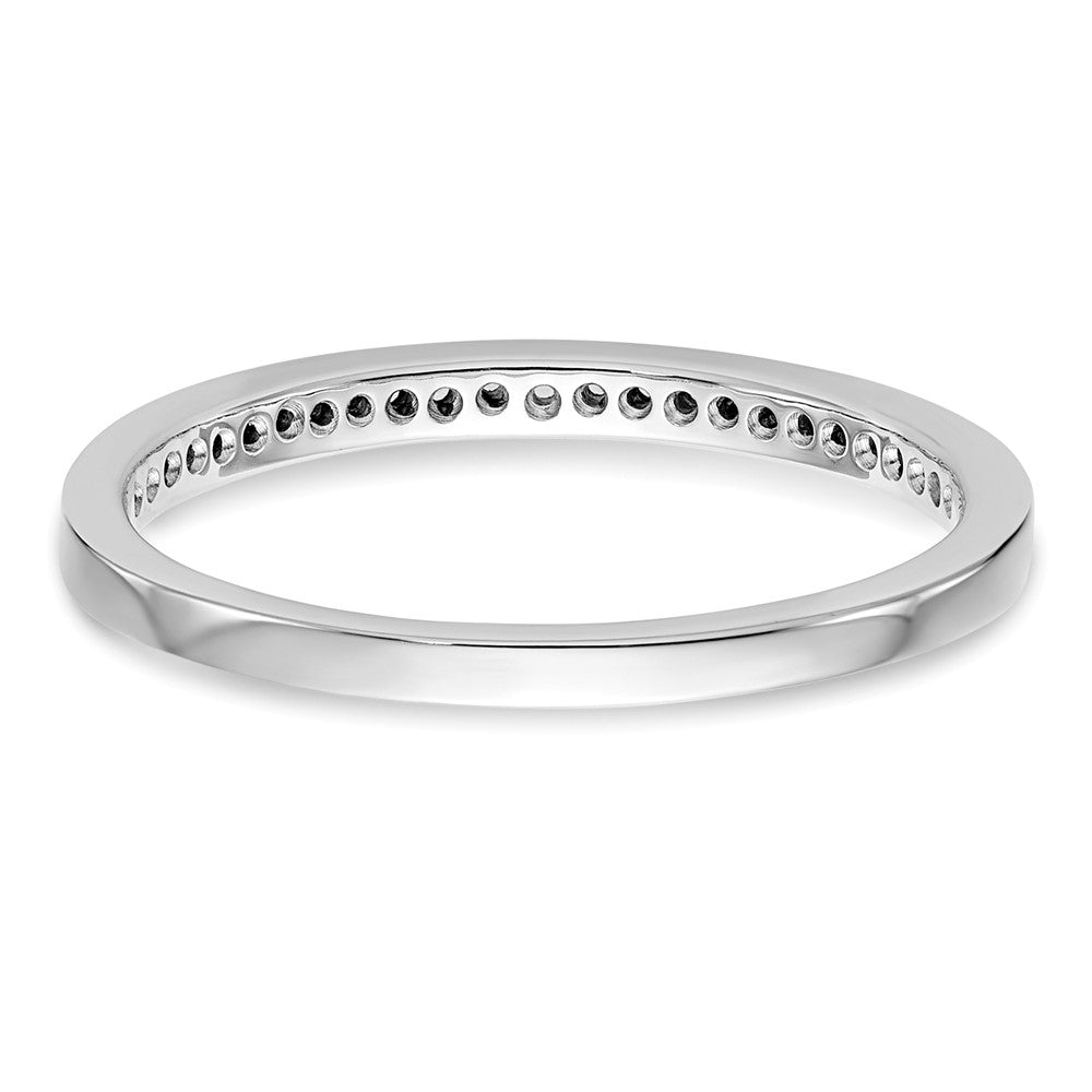 14K Weißgold Ehering mit 0,125 ct. Laborgezüchteten Diamanten VS/SI+ G+