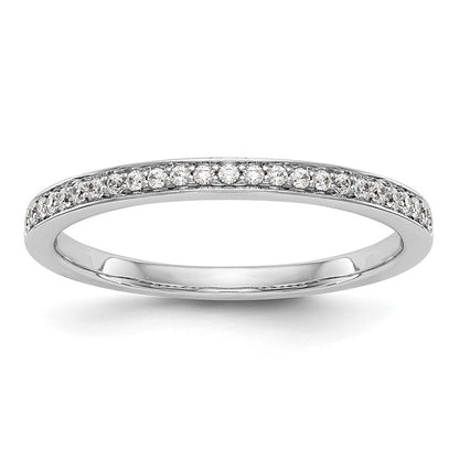14K Weißgold Ehering mit 0,125 ct. Laborgezüchteten Diamanten VS/SI+ G+