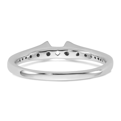 14K Weißgold Verlobungsring mit 0,33 ct. laborgezüchtetem Diamant VS/SI+ G+, Semi-Mount, Krappenfassung