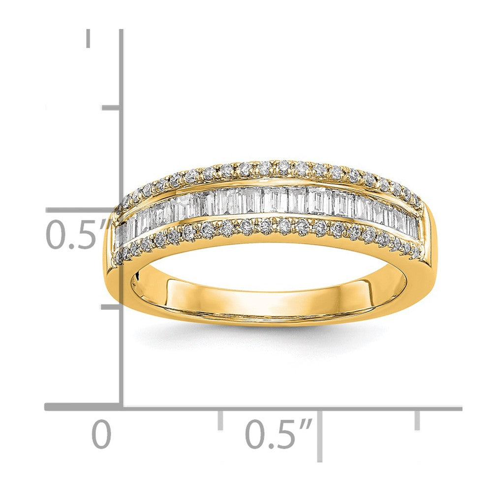 14K Gelbgold Diamant Ehering Ring