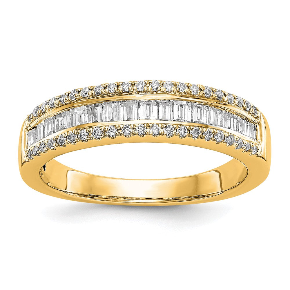 14K Gelbgold Diamant Ehering Ring