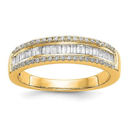 14K Gelbgold Diamant Ehering Ring