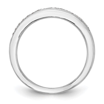 14K Weißgold Ehering mit natürlichen Diamanten