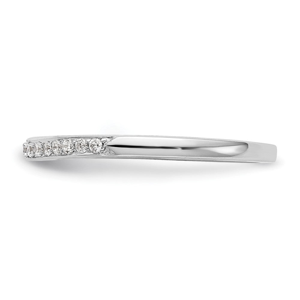 14K Weißgold Ehering mit natürlichen Diamanten