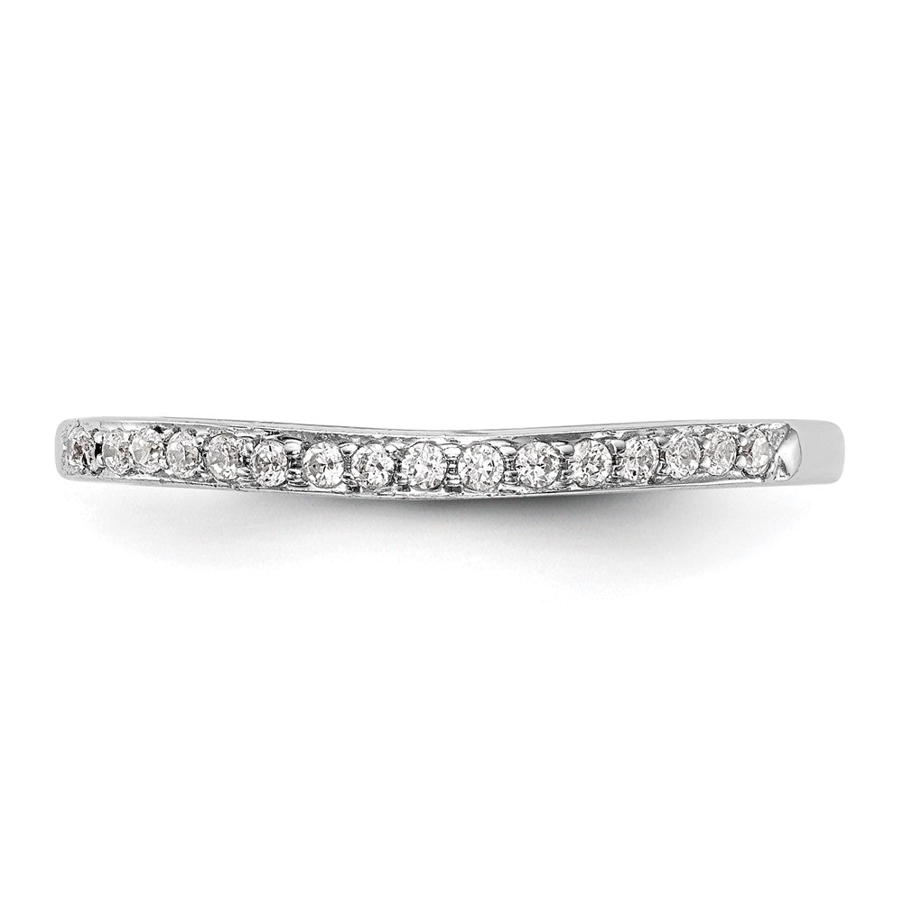 14K Weißgold Ehering mit natürlichen Diamanten