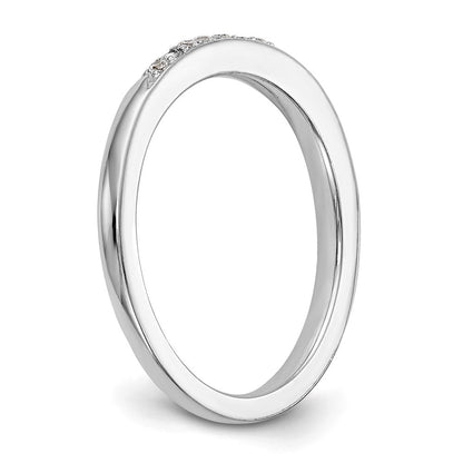 14K Weißgold Ehering mit natürlichen Diamanten