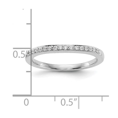 14K Weißgold Ehering mit natürlichen Diamanten