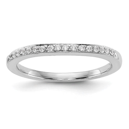 14K Weißgold Ehering mit natürlichen Diamanten