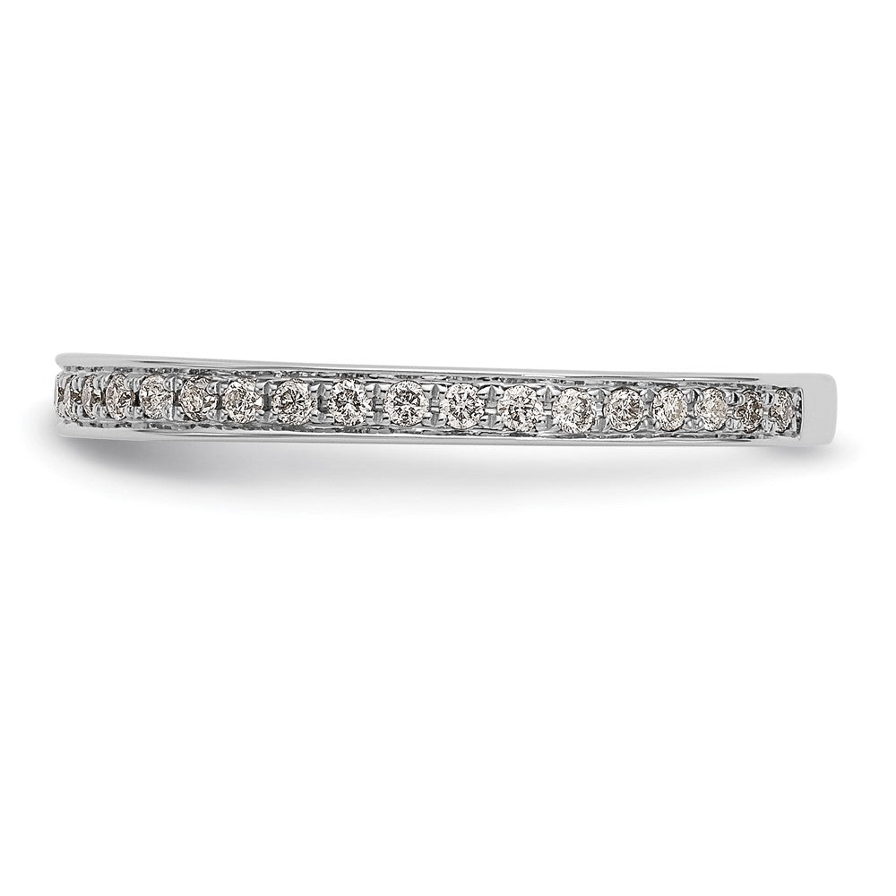 14K Weißgold Ehering mit natürlichen Diamanten