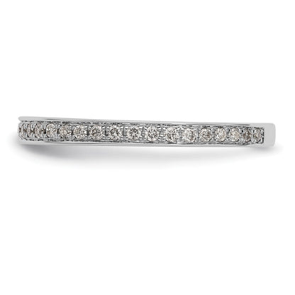 14K Weißgold Ehering mit natürlichen Diamanten