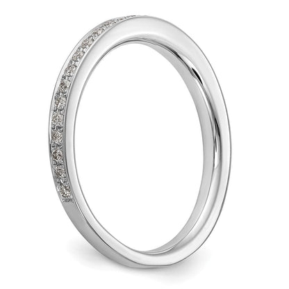 14K Weißgold Ehering mit natürlichen Diamanten