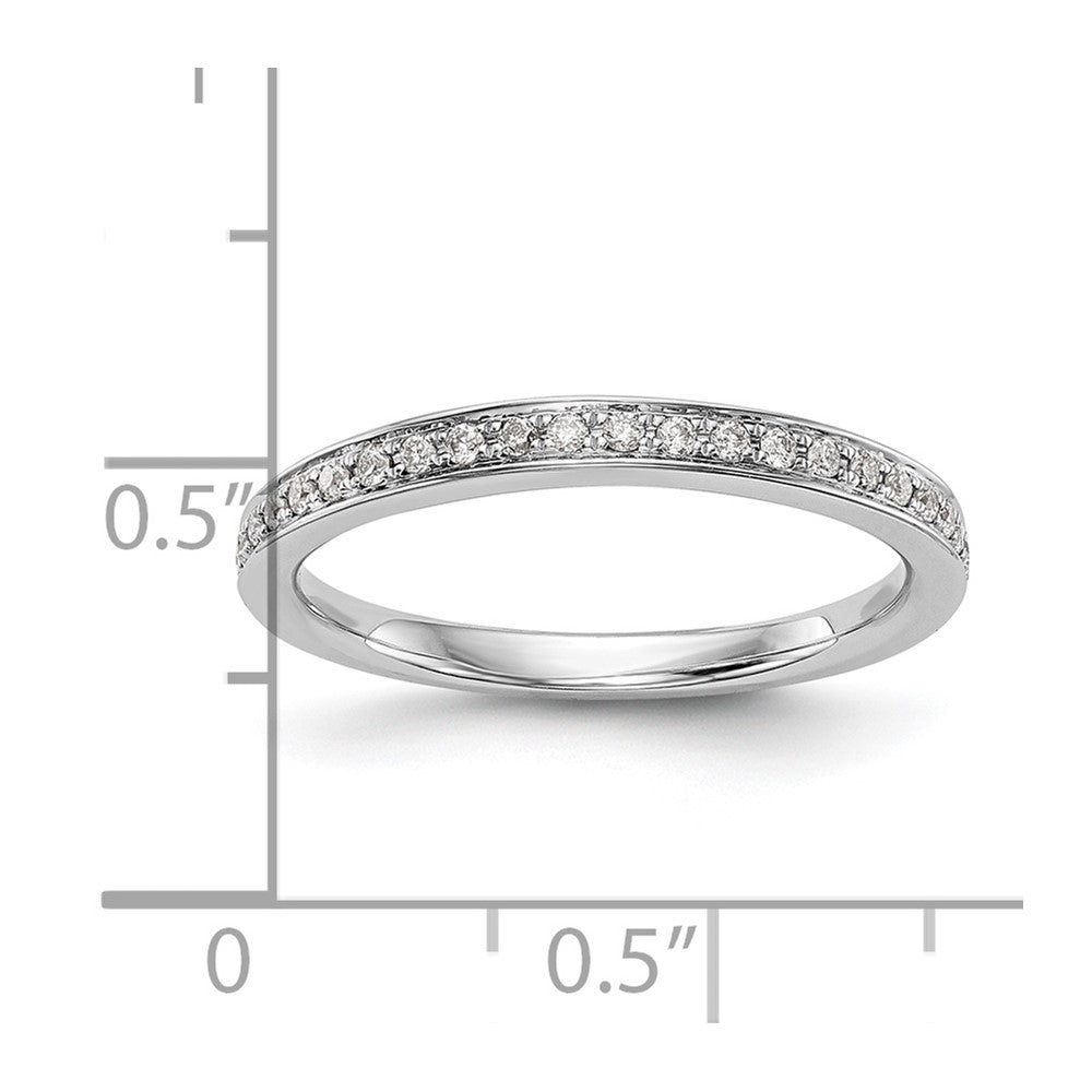 14K Weißgold Ehering mit natürlichen Diamanten