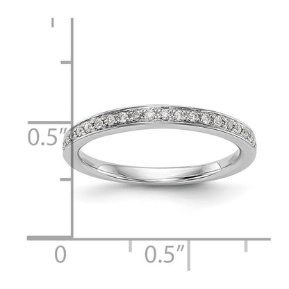14K Weißgold Ehering mit natürlichen Diamanten