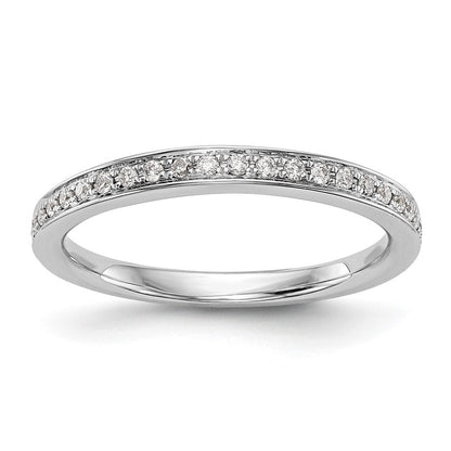 14K Weißgold Ehering mit natürlichen Diamanten