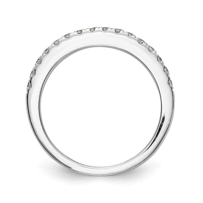 14K Weißgold Ehering mit natürlichen Diamanten