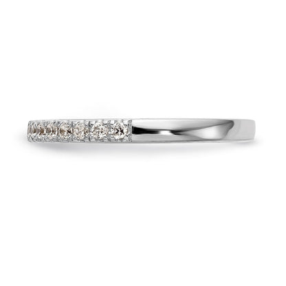 14K Weißgold Ehering mit natürlichen Diamanten