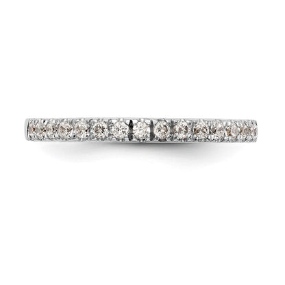 14K Weißgold Ehering mit natürlichen Diamanten