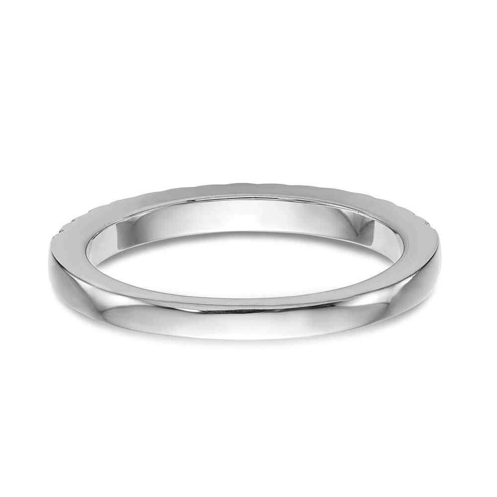 14K Weißgold Ehering mit natürlichen Diamanten