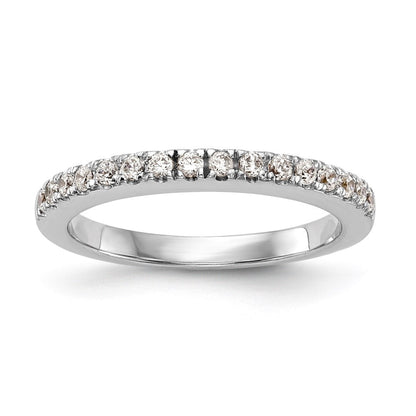 14K Weißgold Ehering mit natürlichen Diamanten