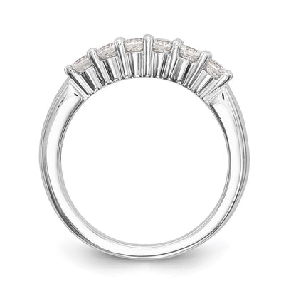 14K Weißgold Ehering mit natürlichen Diamanten