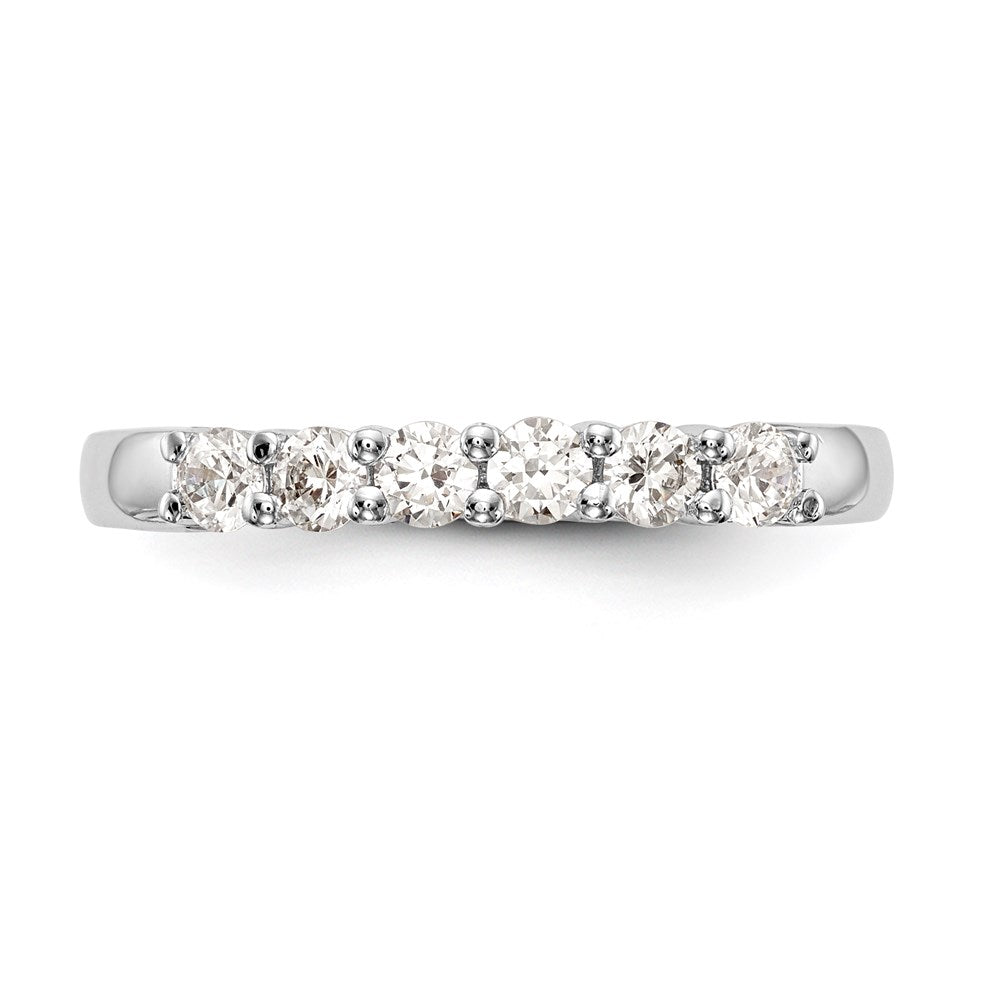 14K Weißgold Ehering mit natürlichen Diamanten