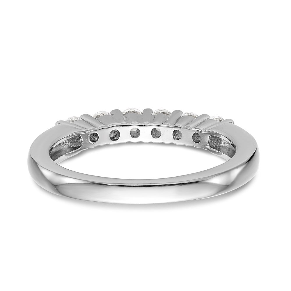 14K Weißgold Ehering mit natürlichen Diamanten