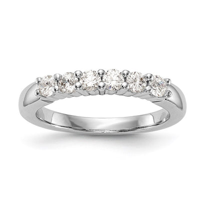 14K Weißgold Ehering mit natürlichen Diamanten
