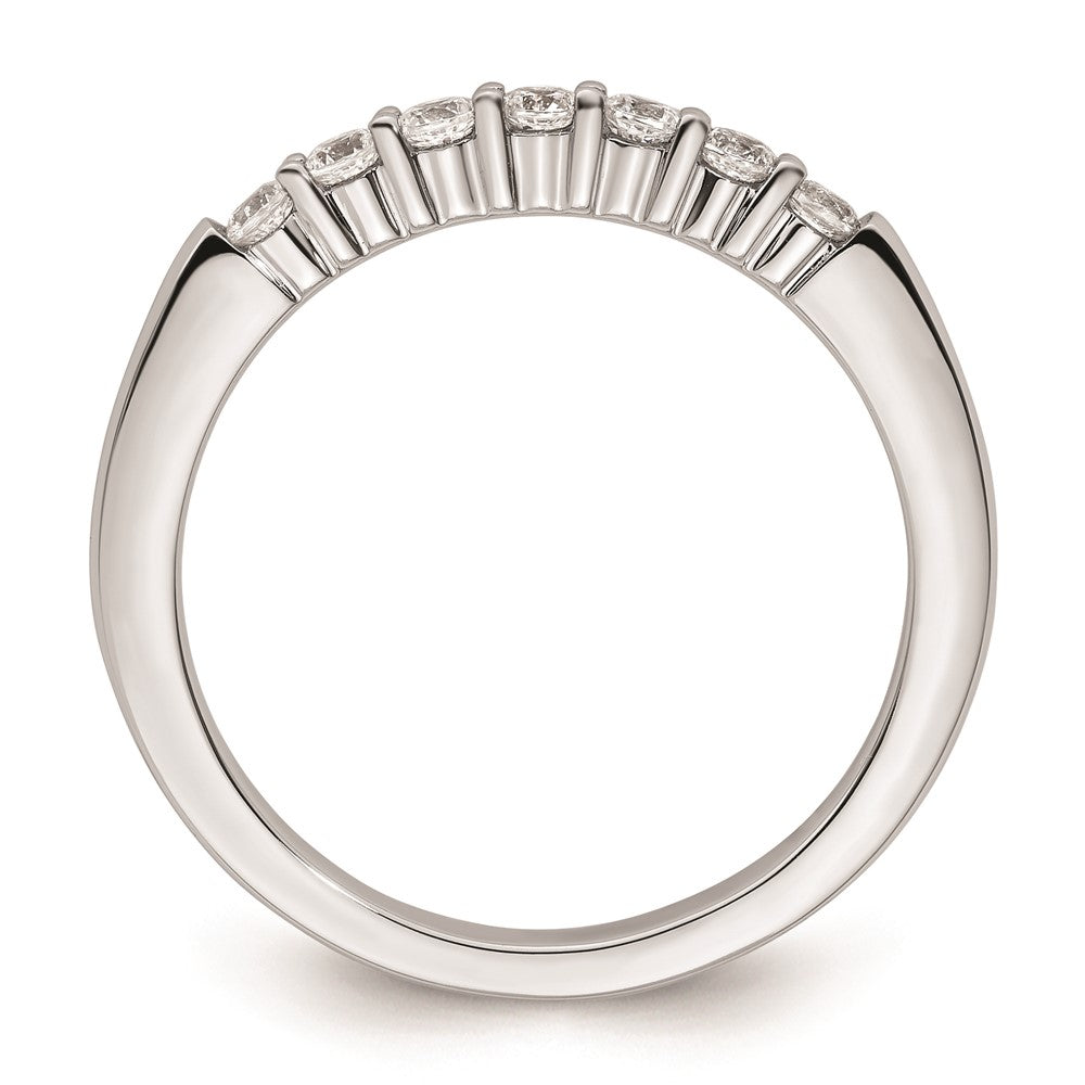 14K Weißgold Ehering mit natürlichen Diamanten