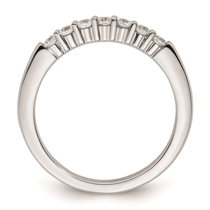 14K Weißgold Ehering mit natürlichen Diamanten