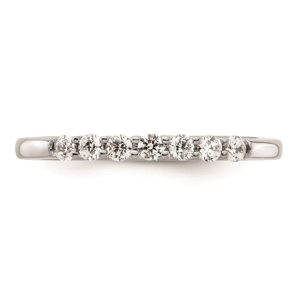 14K Weißgold Ehering mit natürlichen Diamanten