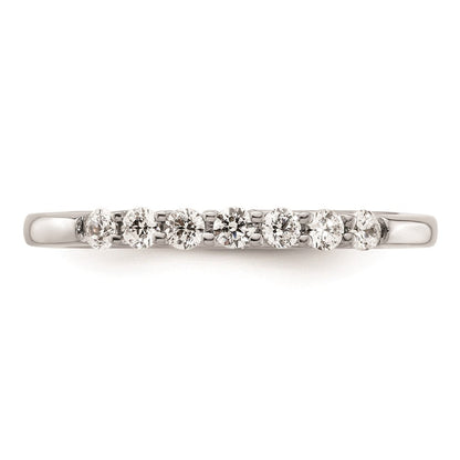 14K Weißgold Ehering mit natürlichen Diamanten