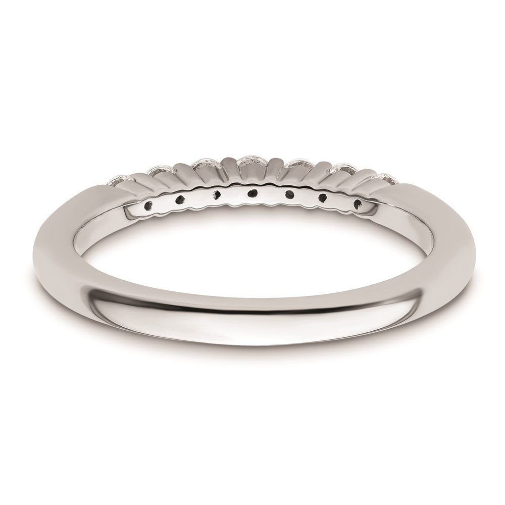 14K Weißgold Ehering mit natürlichen Diamanten