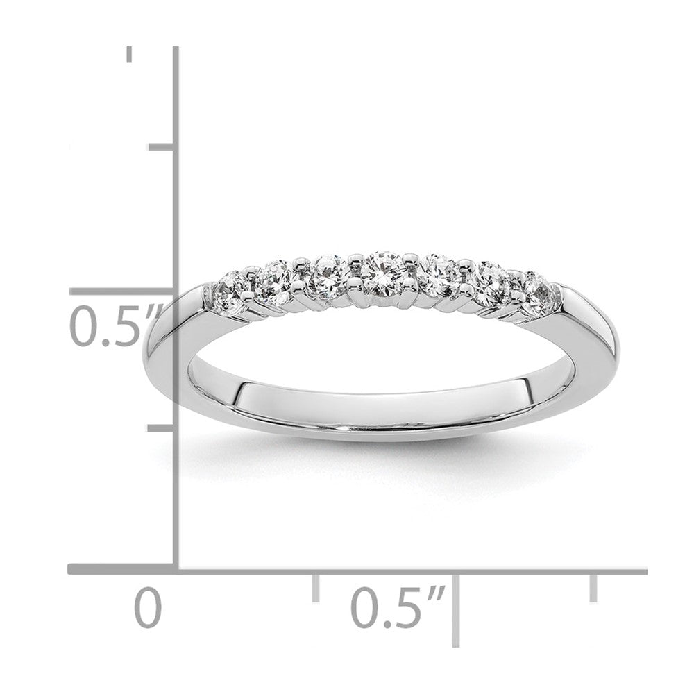 14K Weißgold Ehering mit natürlichen Diamanten