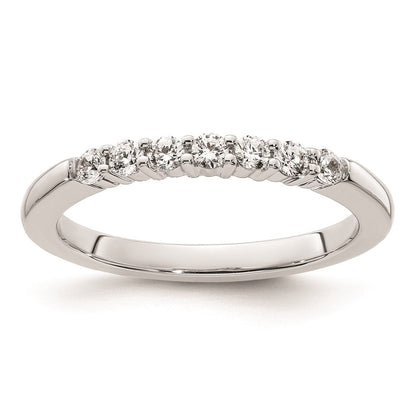 14K Weißgold Ehering mit natürlichen Diamanten